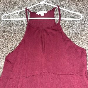 Burgundy dress
